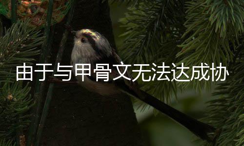 取消中心骨文协议达成无法扩建计划由于与甲数据