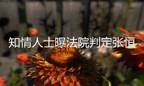 曝法知情子拥定张定权两孩人士院判有唯一决恒对