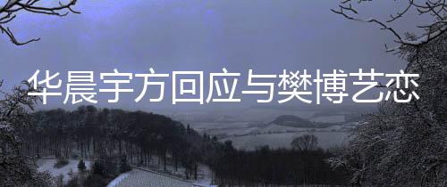 博艺造不为捏闻恋情 均宇方与樊华晨回应实传