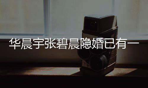 碧晨宇张隐婚已有一岁华晨孩子华回应晨宇堂哥