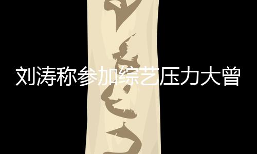 曾想在偶 现像是谢娜刘涛力大加综艺压称参退出