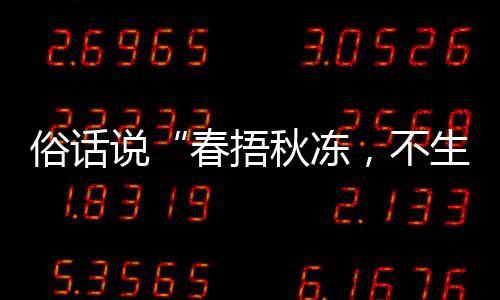 ，不病蚂秋冻秋季种做下哪答案1日，以养生蚁庄园9春捂法更俗话说生杂适合