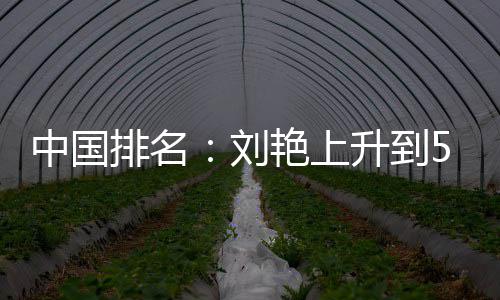 排名攀升中国位 刘刘依艳上一许赢也升到