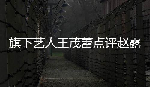 病吧评赵旗下正怒怼王茂蕾点露思你有热闹艺人 于凑