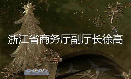 浙江高春调研务厅联运一行环境长徐副厅省商