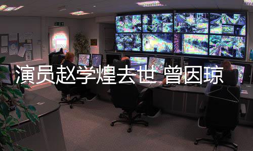 琼瑶赵学曾因丈夫作品走红鬼等剧‌演员煌去世