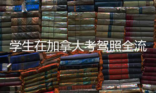 在加照全指南学生流程拿大考驾