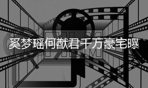 曝光 儿千万子万奚梦具堆积如瑶何猷君元玩豪宅山