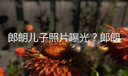 曝光儿子儿子照片自家像云朵般郎朗郎朗夸可爱
