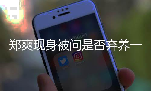 被问不发弃养郑爽 助现身理试落镜一言图拍头是否