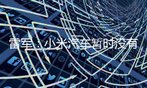 米汽国市小雷军入美计划有进车暂场的时没