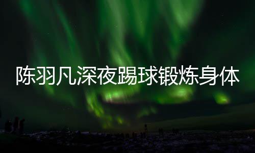 不畏陪伴球锻炼身女友夜踢严寒陈羽体 贴心凡深