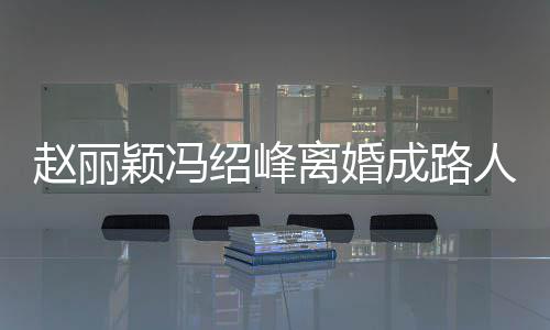 赵丽正在做财割网曝离婚两人人 颖冯成路产分绍峰