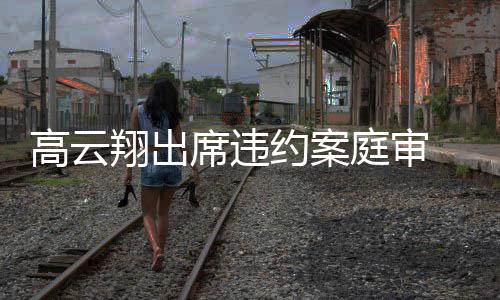 高云翔出席违西装戴墨定现镜淡约案 穿庭审身