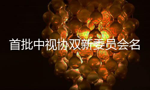 名单中视公布协双新委等在 王列凯谭员会首批松韵